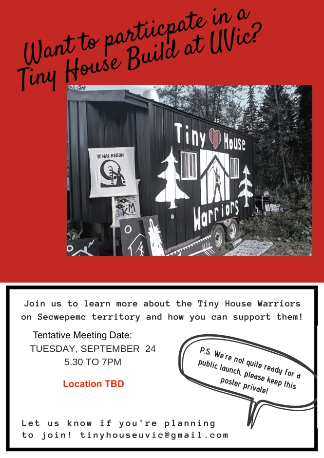 Tiny House Build Meeting Poster 1